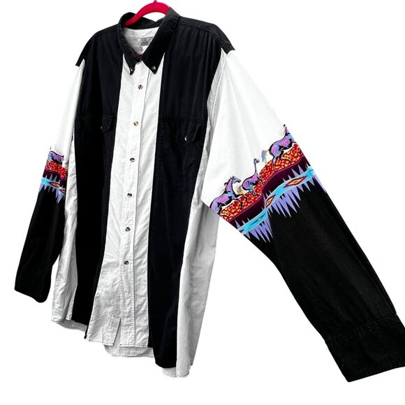 Express Rider | Shirts | Vintage Express Rider Western Button Down ...